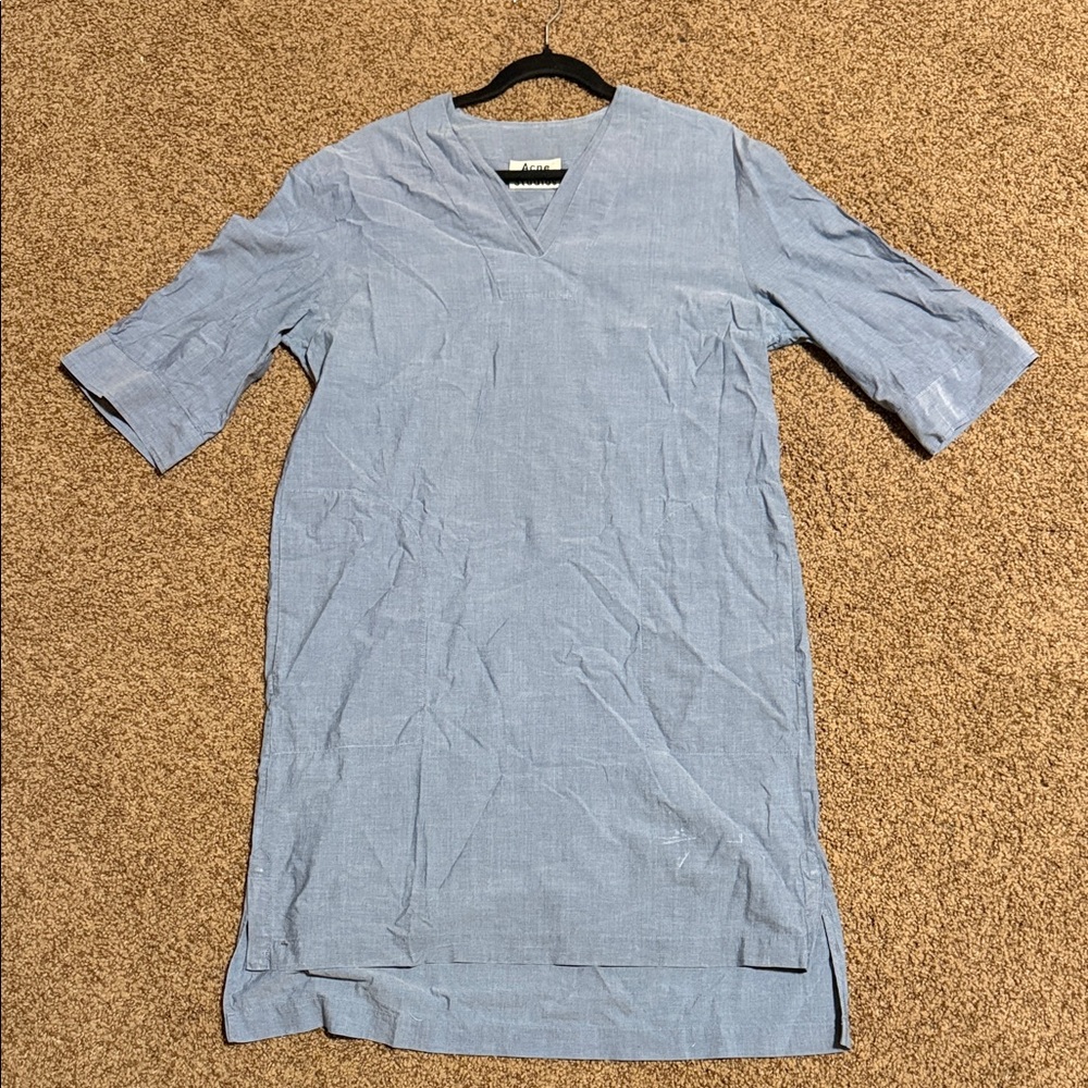 Acne Blue Midi Dress